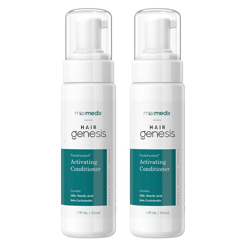 maxmedix HairGenesis TrichoCeutical Activating Conditioner - För tunt hår och håravfall - Botaniska extrakt - 222 ml Flaska - ShytoBuy - 2 Pack