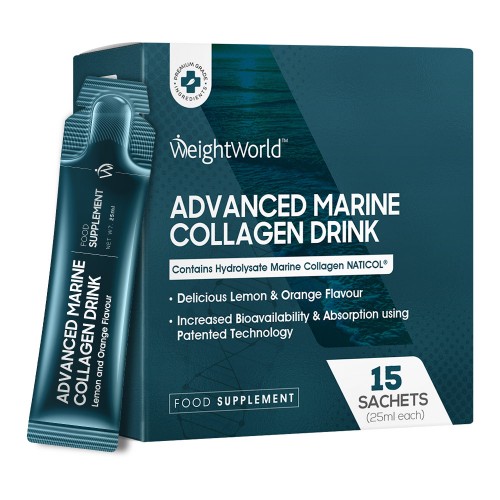 Marine Collagen Vätska, 5000 mg 15 x 25 ml - Flytande collagen shot till att upprätthålla hud, ben & leder