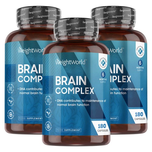 Brain Complex - Naturligt kosttillskott som inkluderar vitaminer - 3 Packs