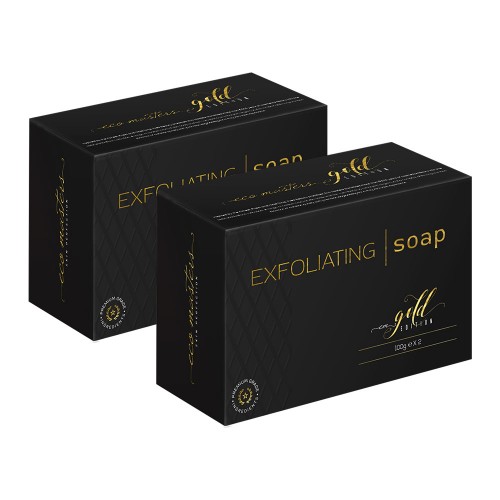 Eco Masters Exfoliating Soap - Mot ansamlingar av torr hud - 2 x 100g lokalbehandling - 2-pack