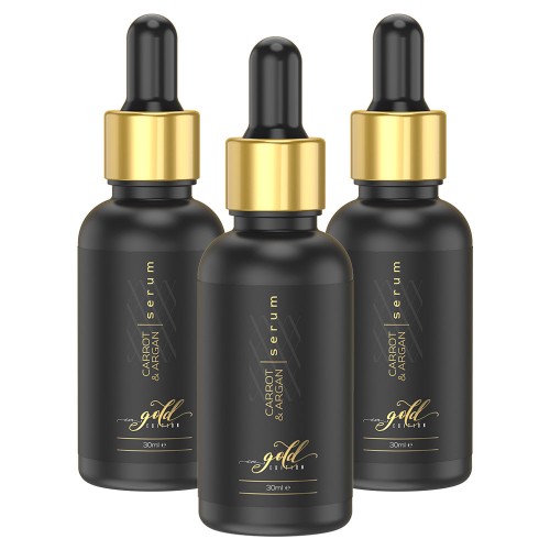 Eco Masters Carrot & Argan Serum - Inriktad Klargörare - 30 ml Topisk Applicering - 3 Pack