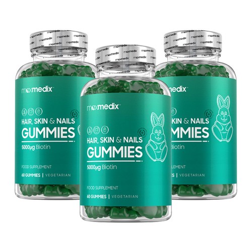 Gummibjörnar för Hår, Hud & Naglar - Vitaminer För Hår, Hud & Naglar - 60 st. - ShytoBuy SE - 3 Pack