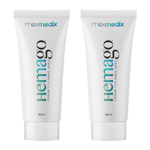 maxmedix HemaGo Kräm - Formula mot hemorrojder - Dermatologiskt testad - 60 ml Kräm - ShytoBuy - 2 Pack
