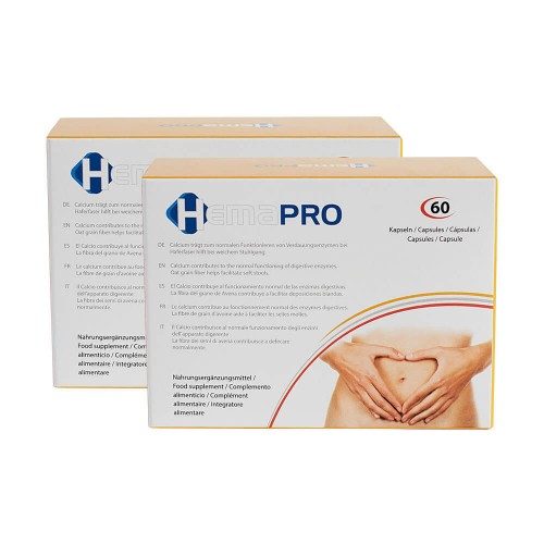 Hemapro Tabletter - Naturligt kosttillskott - Fiber - Kalcium - 60 Kapslar - ShytoBuy - 2 Pack