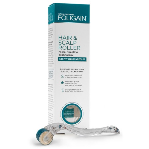 Foligain Hair & Scalp Roller för hårbotten - Microneedling för hårväxt - Stimulerar hårtillväxten & motverkar håravfall