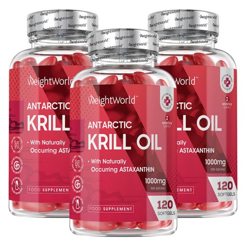 Antarctic Krill Oil - Tillskott med Naturlig & Ren Omega-3 - 3 Packs