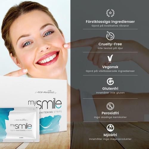 28 x Eco Masters mySmile Teeth Whitening Strips