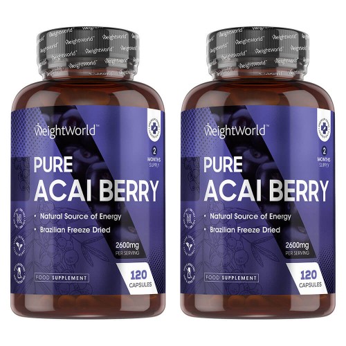 Pure Acai kapslar för viktminskning - 100% Pure Acai kosttillskott - 2-pack