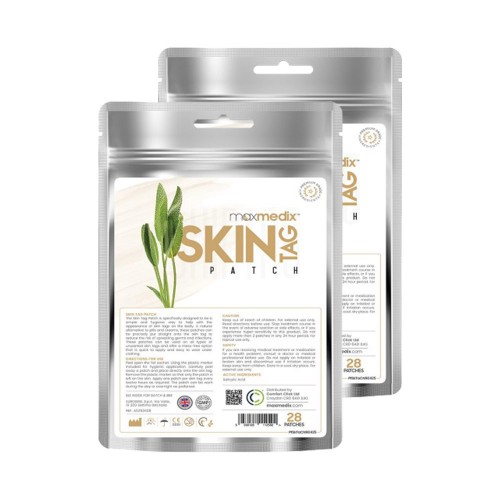 Skin Tag Patch - Enkel och hygienisk hjälp mot hudflikar - 2 Pack - Naturlig skin tag removal för skinnflik & hudutväxt - 2x28 plåster