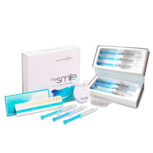 Tandblekningspaket - Naturligt tandblekningsset - Med Eco Masters MySmile Tandblekningskit & extra gel - ShytoBuy