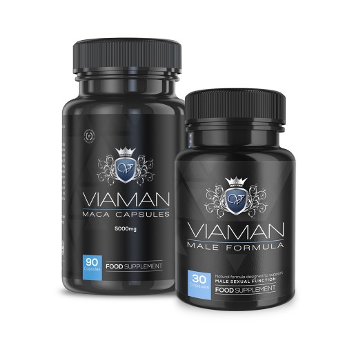 Viaman-paket - Naturlig tillskottskombination för manlig förstärkning - Med Viaman Kapslar & Maca kapslar - ShytoBuy