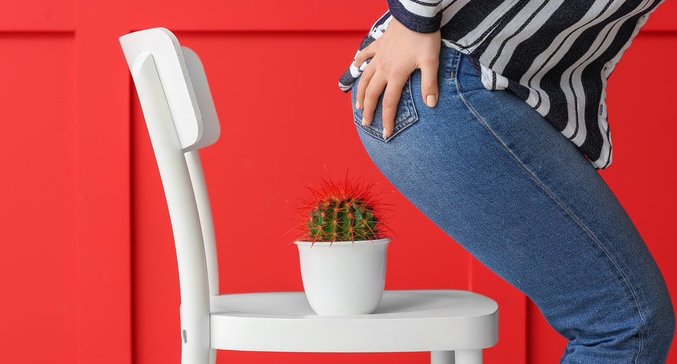 Att ha hemorrojder kan ibland beskrivas som att sitta på en kaktus. Det ger en obehaglig smärta, sveda och klåda.